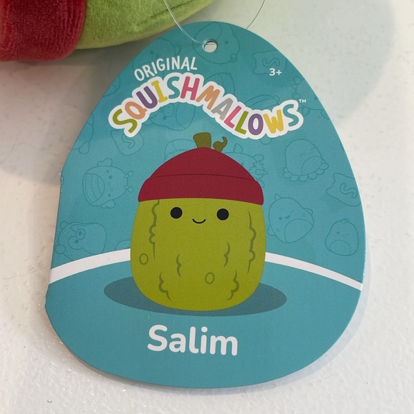 NWT 5” Salim the Pickle with Beanie Squishmallow - Picture 4 of 5